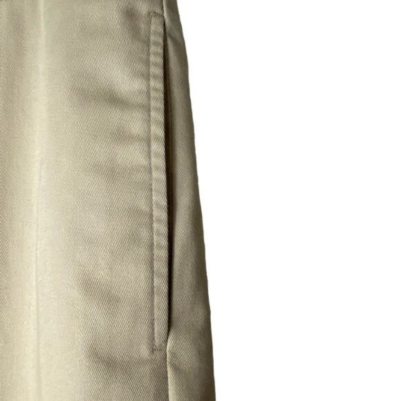 Eddie Bauer men’s casual dress pants ruston fit flat front tan/cream size 33” - Picture 2 of 16
